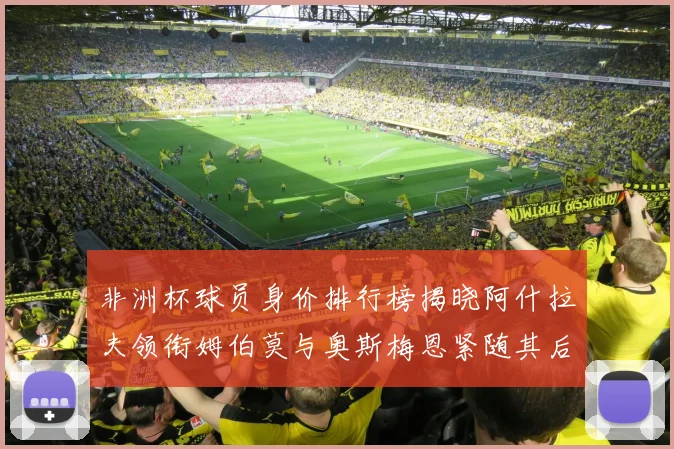 非洲杯球员身价排行榜揭晓阿什拉夫领衔姆伯莫与奥斯梅恩紧随其后